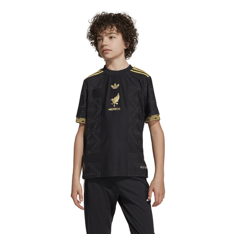 adidas Youth Mexico Gold Jersey 25 Black - Best Buy Soccer