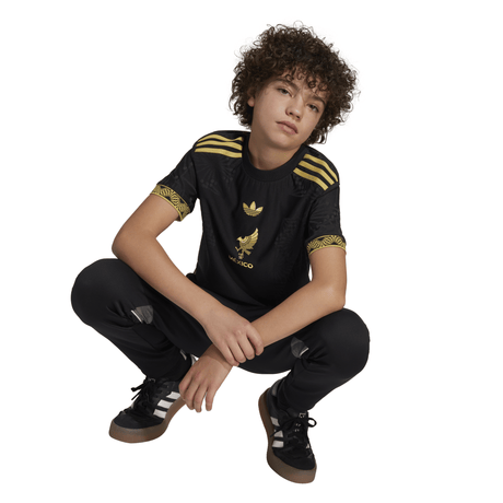 adidas Youth Mexico Gold Jersey 25 Black - Best Buy Soccer