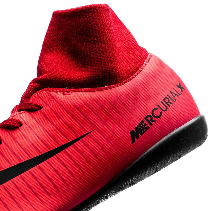 Kids' Nike MercurialX Victory VI Dynamic Fit (IC) Indoor-Competition Football Boot Red/Black/Crimson