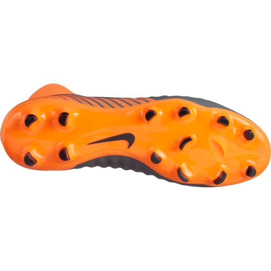 Nike Magista Obra 2 Academy DF FG Firm Ground Soccer Cleats - Dark Grey/Black/Total Orange