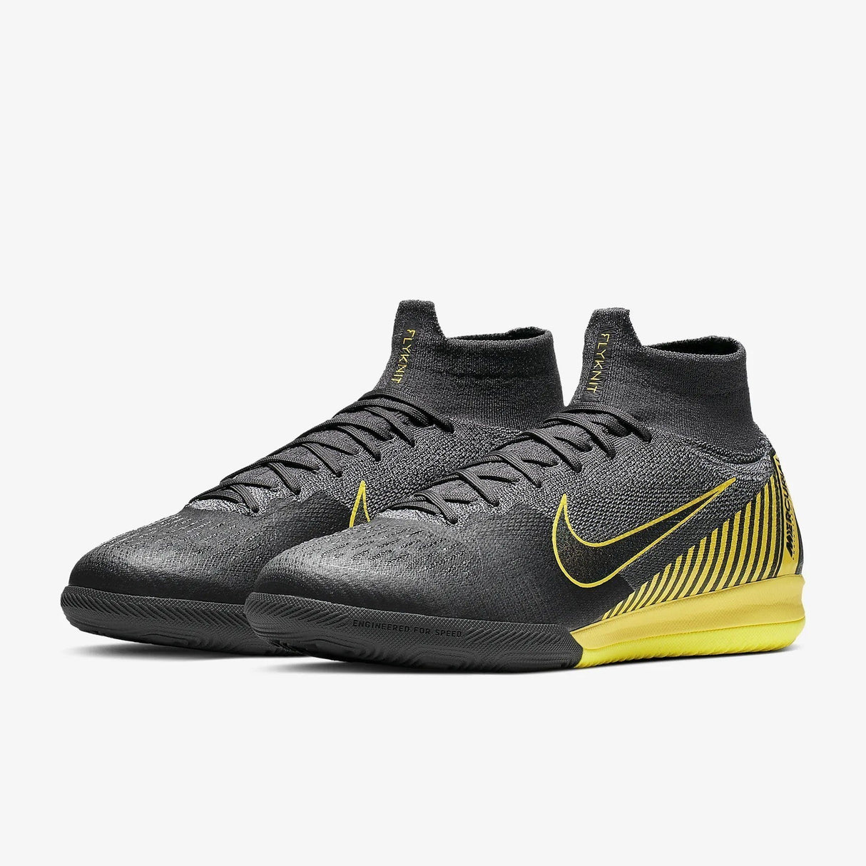 Nike Superflix 6 Elite IC Indoor Men's Soccer Shoes - Thunder Grey/Black