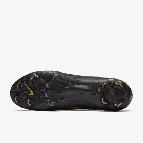 Nike Mercurial Vapor 12 Elite FG Firmj Ground Men's Soccer Cleats - Black/Metallic Vivid Gold