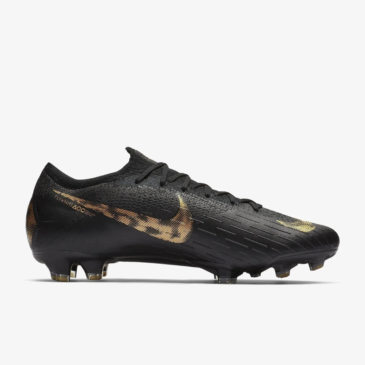 Nike Vapor 12 Elite FG Negro/Dorado