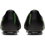 Tacos de fútbol para terreno firme Nike JR Phantom Venom Elite FG para jóvenes - Negro/Volt