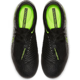 Tacos de fútbol para terreno firme Nike JR Phantom Venom Elite FG para jóvenes - Negro/Volt