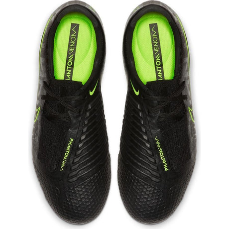 Nike JR Phantom Venom Elite FG Firm Ground Youth Soccer Cleats - Black/Volt
