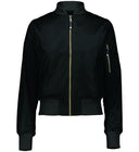 AU Ladies Flight Bomber Jacket - Black - Best Buy Soccer