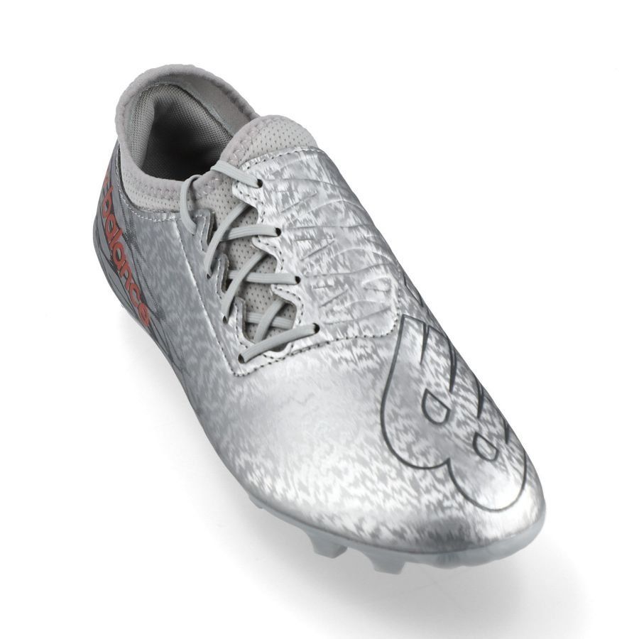 New Balance  Kid's Furon V7 Dispatch JR FG Firm Ground Football Boots Silver