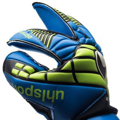 Uhlsport Eliminator Soft RF Competition Goalkeeper Gloves Black/Blue/Power Green