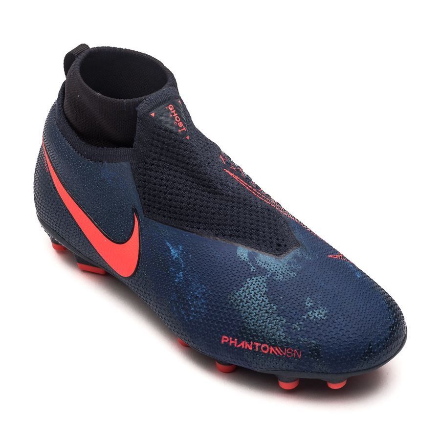 Nike Phantom Vison Elite DF MG Multi-Ground Youth Soccer Cleats - Obsidian/Black