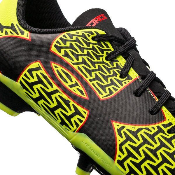 Under Armour Clouthfit Force 2.0 FG JR Soccer Cleats - Yellow/Black/Red