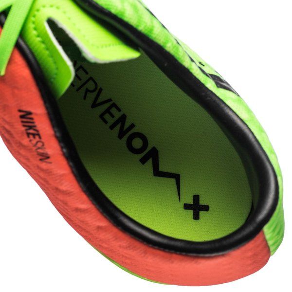 Nike Kids' Jr. Hypervenom Phade III (FG) Firm-Ground Football Boot Electric Green/Black