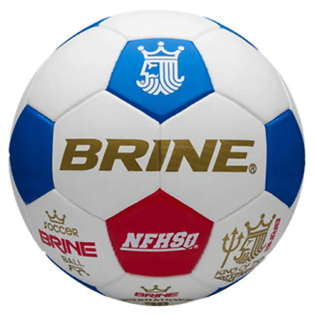 Brine International NFHS Soccer Ball Scarlet/Royal - Best Buy Soccer