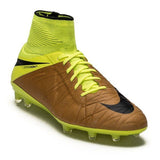 Botas de fútbol Nike Hypervenom Phantom II LT FG de terreno firme - Lona/Negro/Volt
