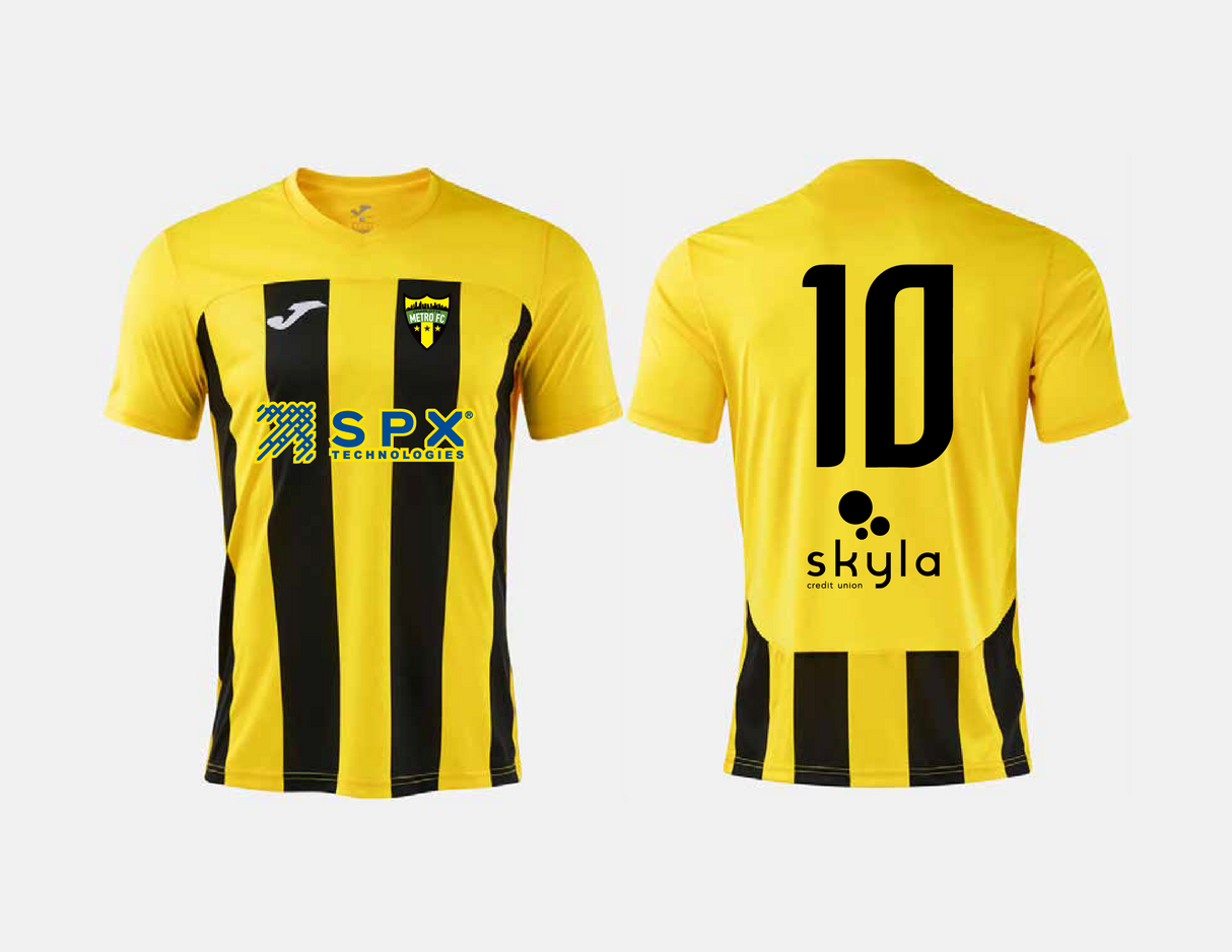 Charlotte Metro FC Joma Inter VI Jersey - Yellow/Black
