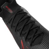 Nike Mercurial Superfly 7 Elite FG Firm Ground Men's Soccer Cleats - Black/Chile Red/Dark Smoke Grey