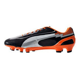 PUMA evoSPEED 1 FG Soccer Cleats - Black/White/Orange