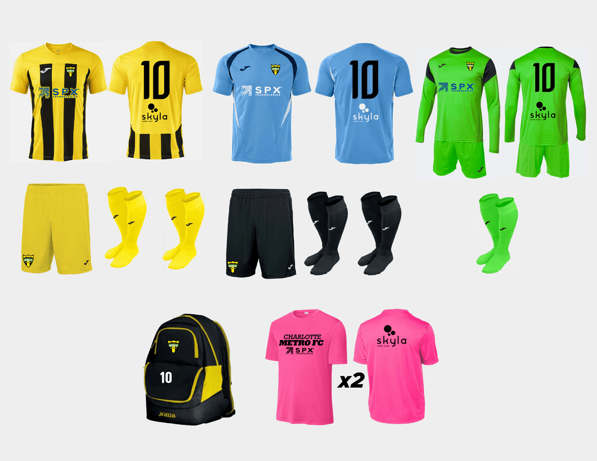 Charlotte Metro FC Goalkeeper Academy Kit - 26/28 $ 273.00 - Best Buy Soccer