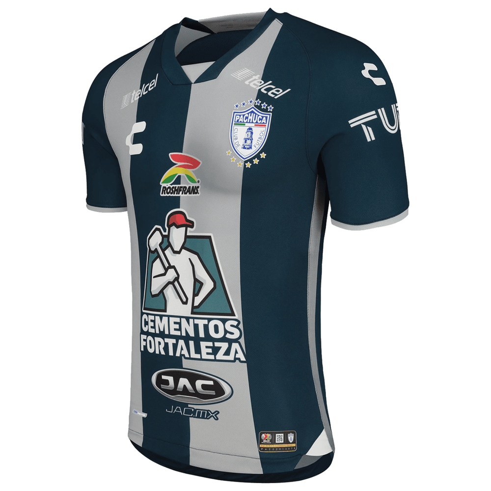 Charly 2022 Pachuca Home Jersey - Grey/Navy - Best Buy Soccer