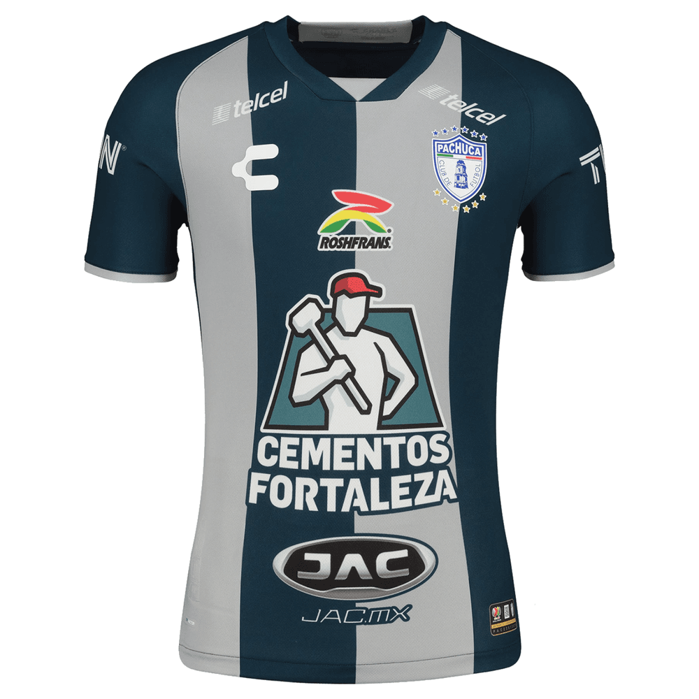 Charly 2022 Pachuca Home Jersey - Grey/Navy - Best Buy Soccer