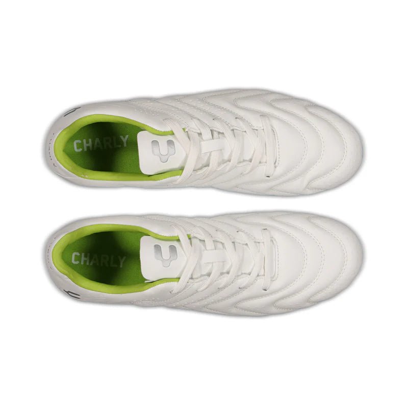 Charly Encore FG Firm Ground Soccer Cleats White/Green - Best Buy Soccer