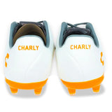 Charly Encore Firm Ground Soccer Cleats - White/Orange - Best Buy Soccer