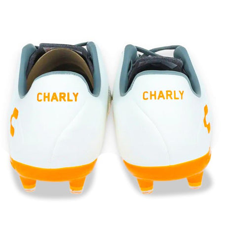 Charly Encore Firm Ground Soccer Cleats - White/Orange - Best Buy Soccer