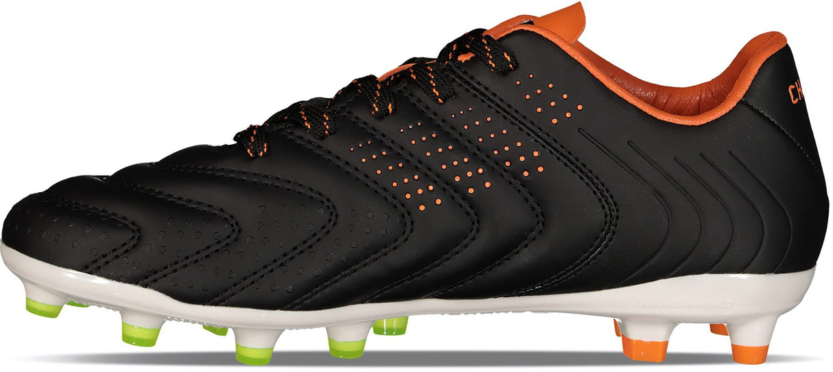 Charly Encore Youth Firm Ground Soccer Cleats - Black/Orange - Best Buy Soccer