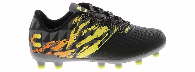 Charly Grasshopper 4.0 Youth Firm Ground Soccer Cleats - White/Orange/Silver - Best Buy Soccer