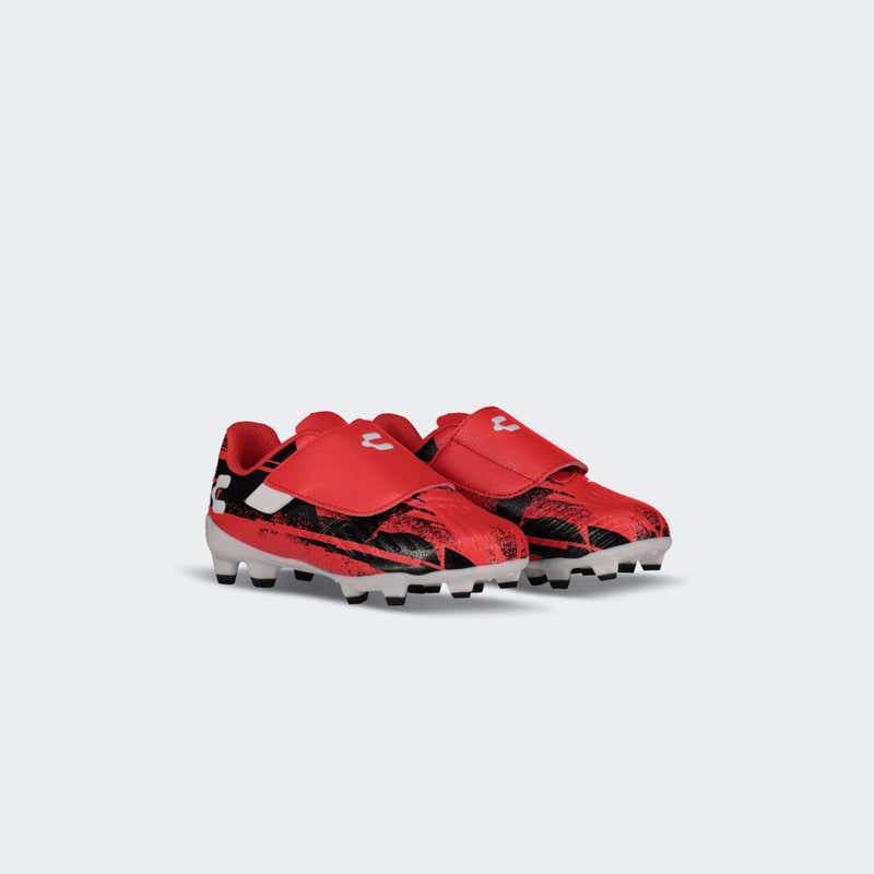 Charly Grasshopper 6.0 ST Youth Firm Ground Soccer Cleats - Red/Black - Best Buy Soccer