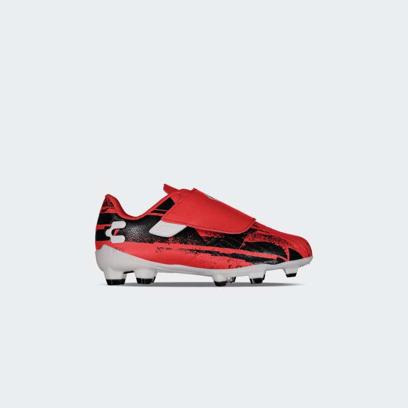Charly Grasshopper 6.0 ST Youth Firm Ground Soccer Cleats - Red/Black - Best Buy Soccer