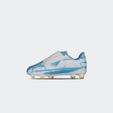 Charly Grasshopper 6.0 ST Youth Firm Ground Soccer Cleats - White/Blue - Best Buy Soccer