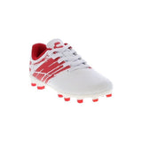 Charly Grasshopper Youth Firm Ground Soccer Cleats - White/Red - Best Buy Soccer
