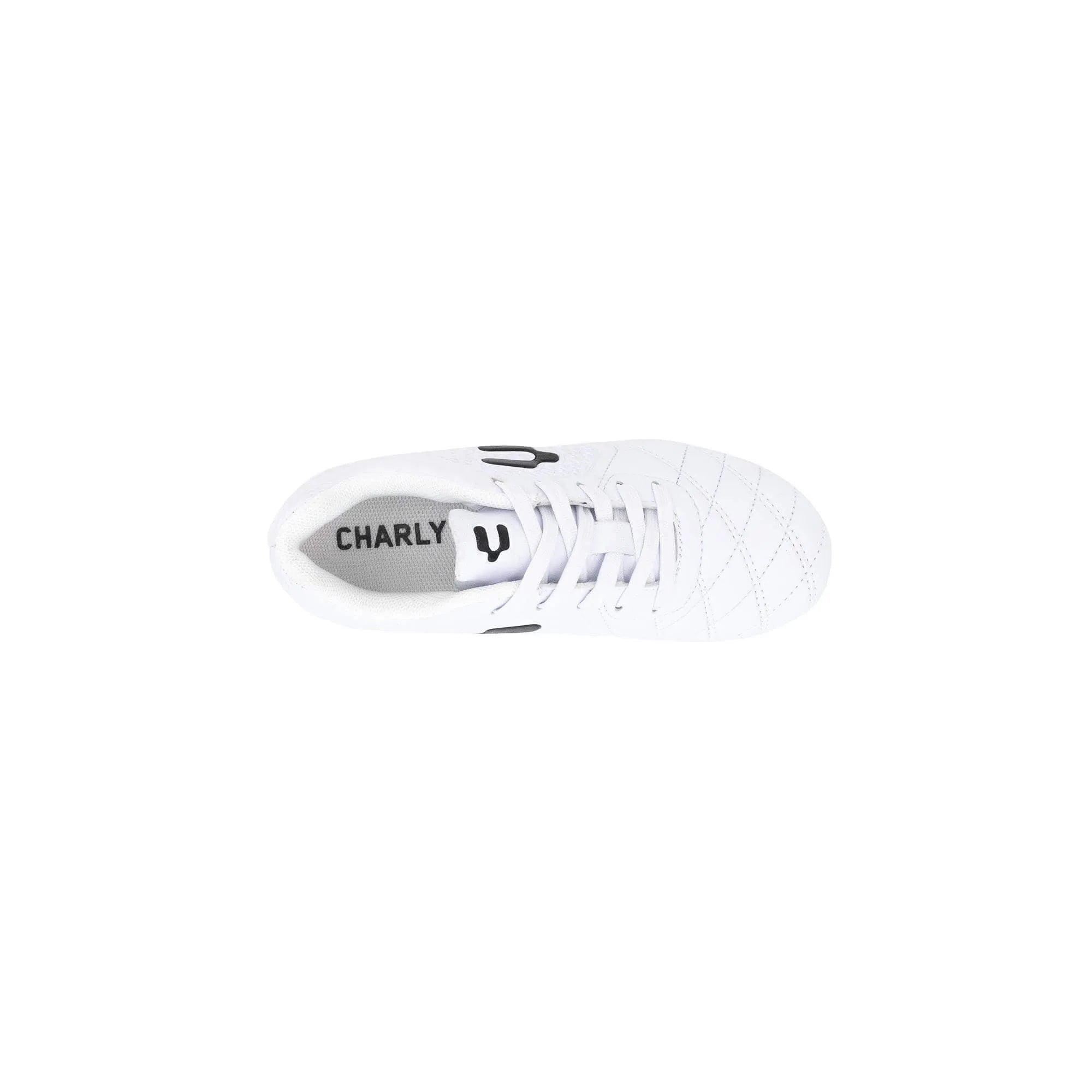 Charly Kids Legendario YT FG Firm Ground Soccer Cleats - White/Black - Best Buy Soccer