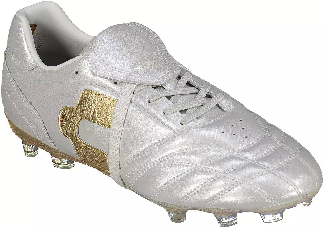 Charly Legendario 26 PFX Firm Ground Men's Soccer Cleats - White/Gold - Best Buy Soccer