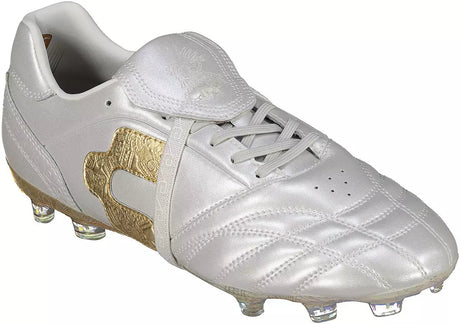 Charly Legendario 26 PFX Firm Ground Men's Soccer Cleats - White/Gold - Best Buy Soccer