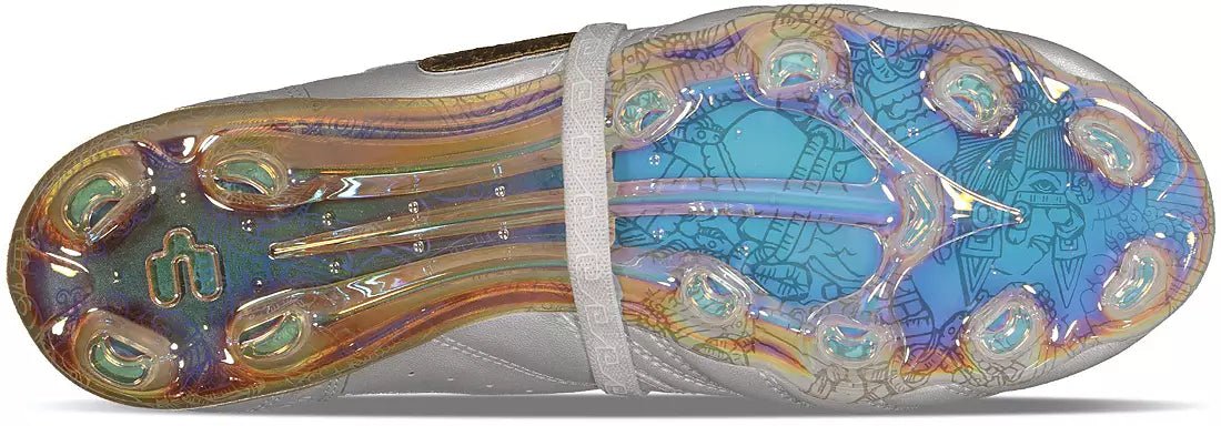 Charly Legendario 26 PFX Firm Ground Men's Soccer Cleats - White/Gold - Best Buy Soccer