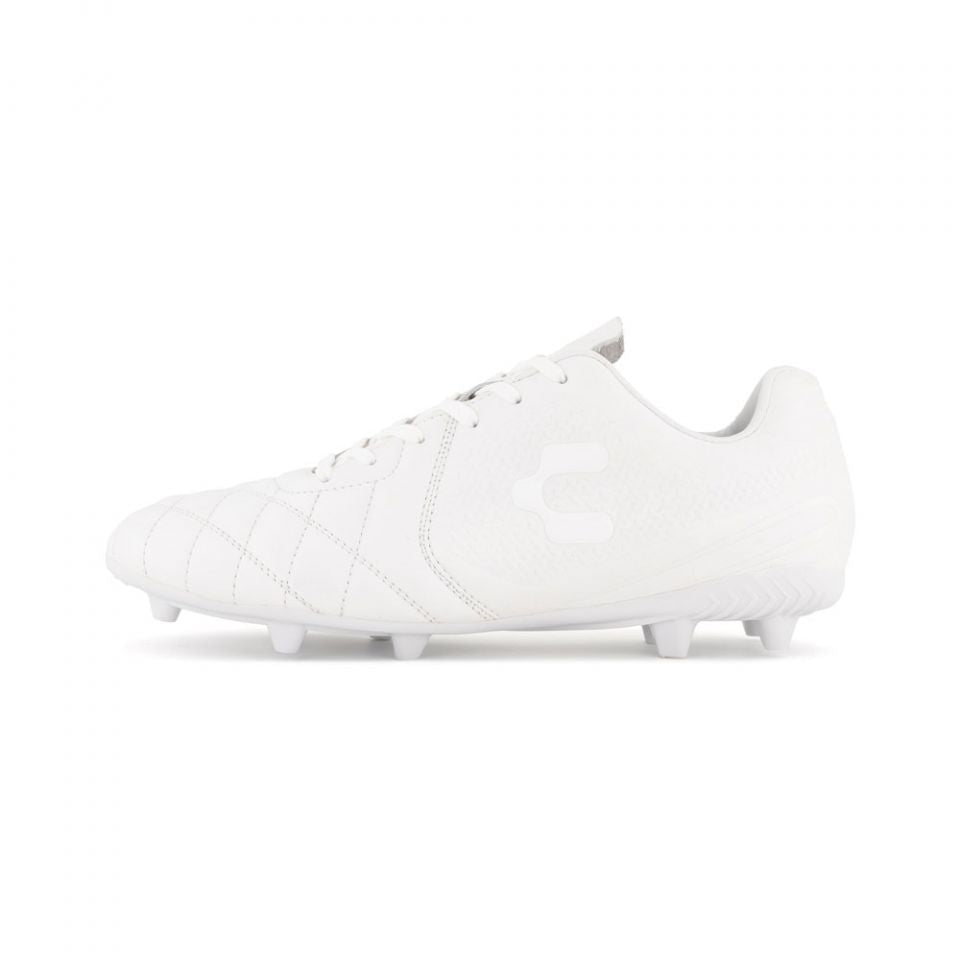 Charly Legendario LT FG 2.0 Firm Ground Soccer Cleats - White/Grey - Best Buy Soccer