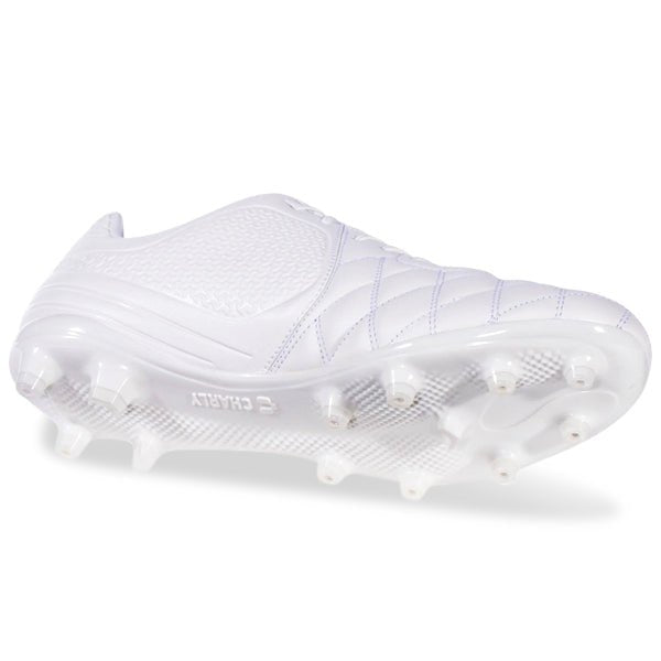 Charly Legendario Youth FG Firm Ground Soccer Cleats - White/White - Best Buy Soccer