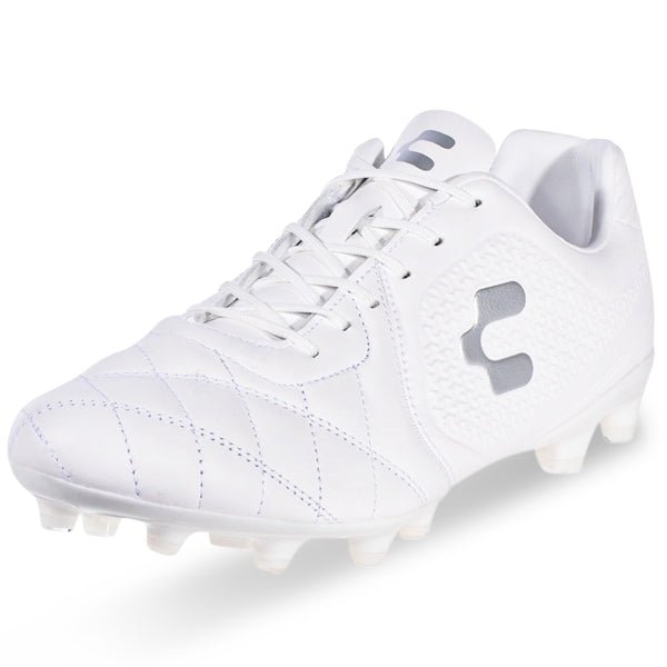 Charly Legendario Youth FG Firm Ground Soccer Cleats - White/White - Best Buy Soccer