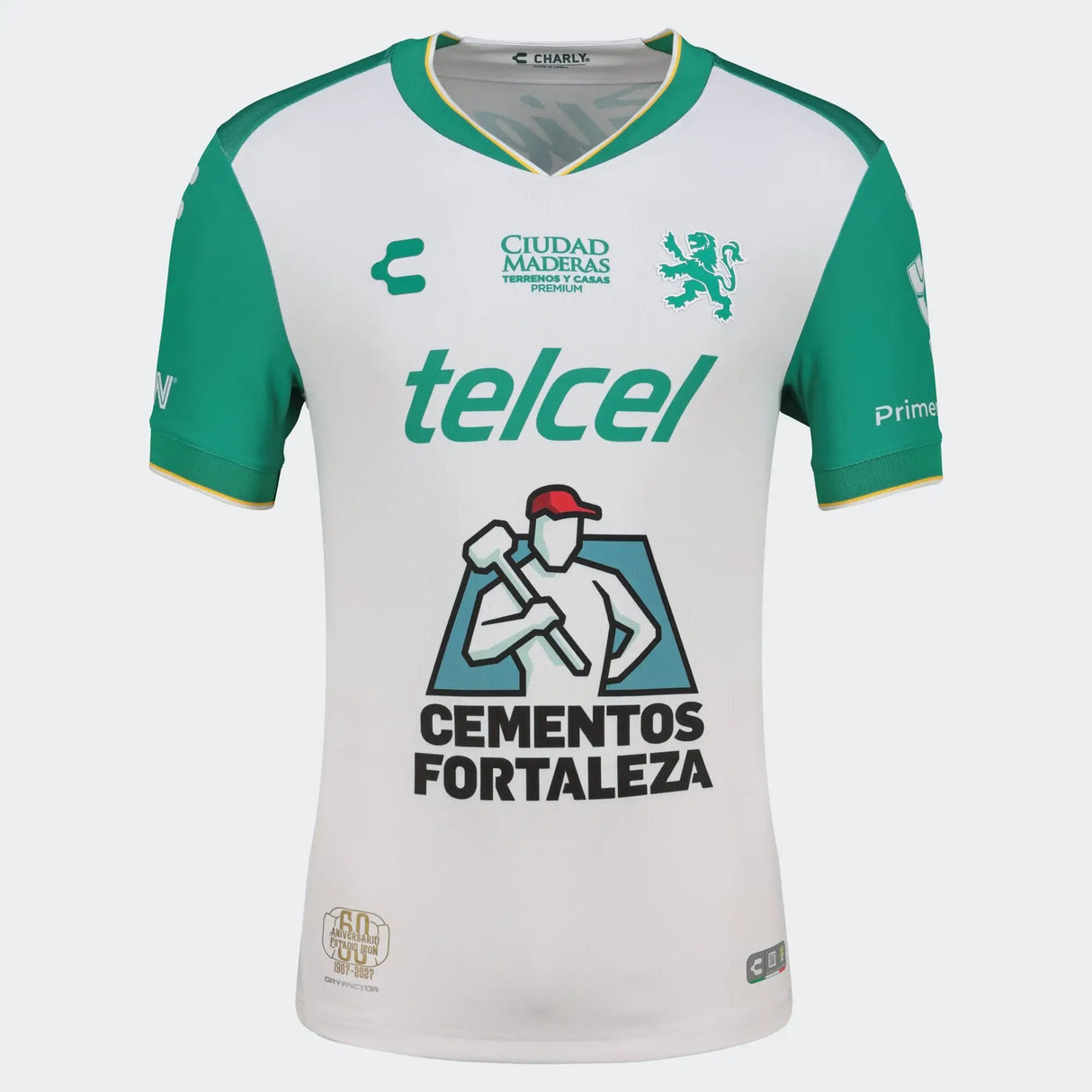 Charly Leon Away Men's Soccer Jersey 26/27 - White/Green - Best Buy Soccer