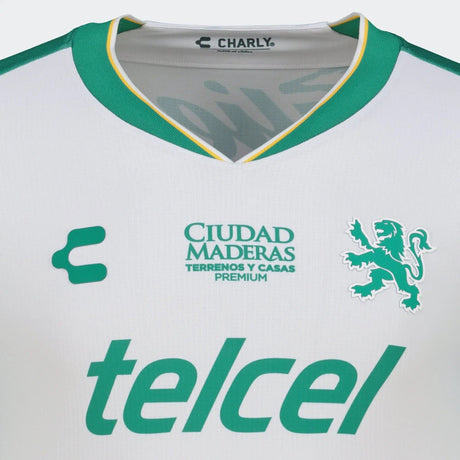 Charly Leon Away Men's Soccer Jersey 26/27 - White/Green - Best Buy Soccer