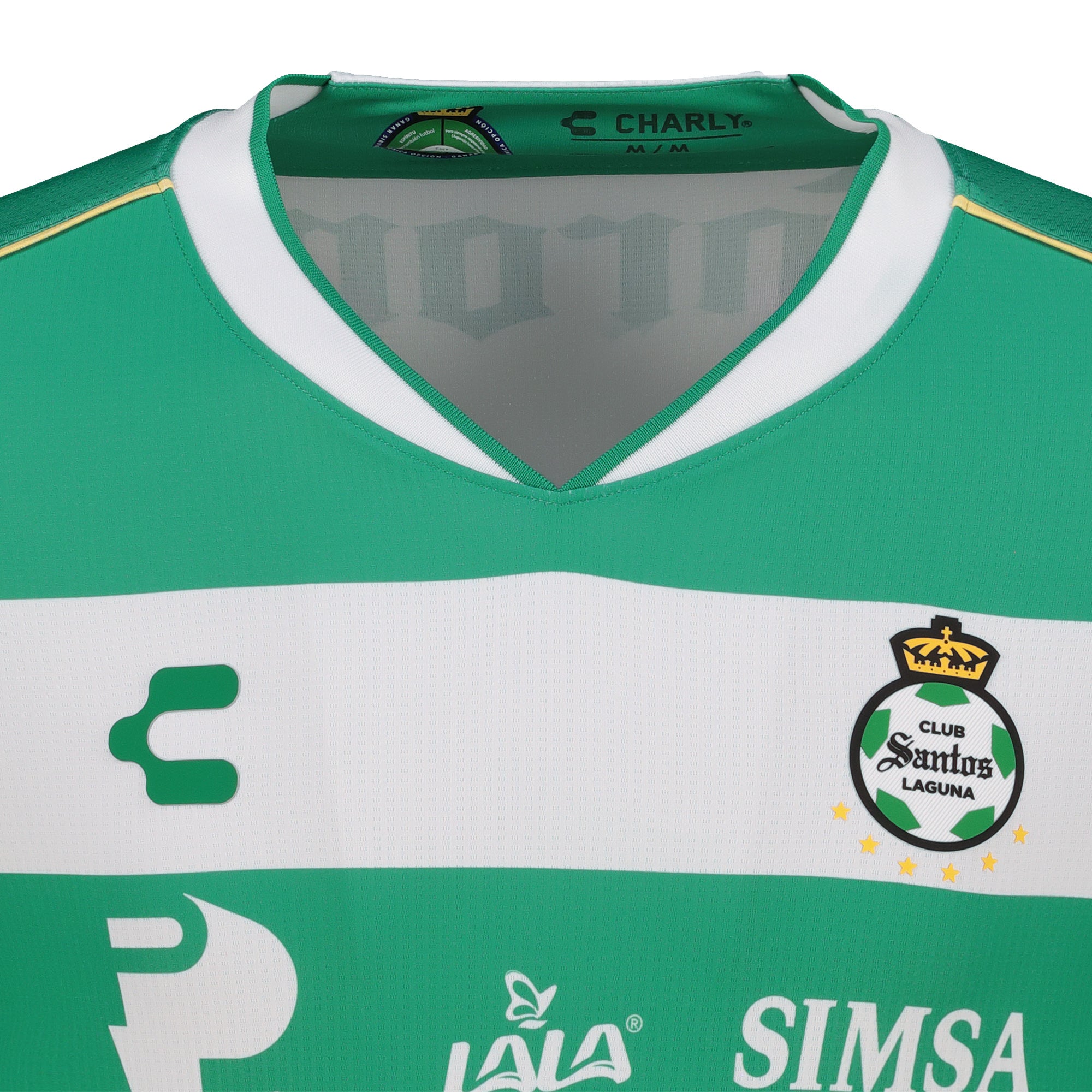 Charly Men's Santos Home Soccer Jersey 2025 - Green/White - Best Buy Soccer