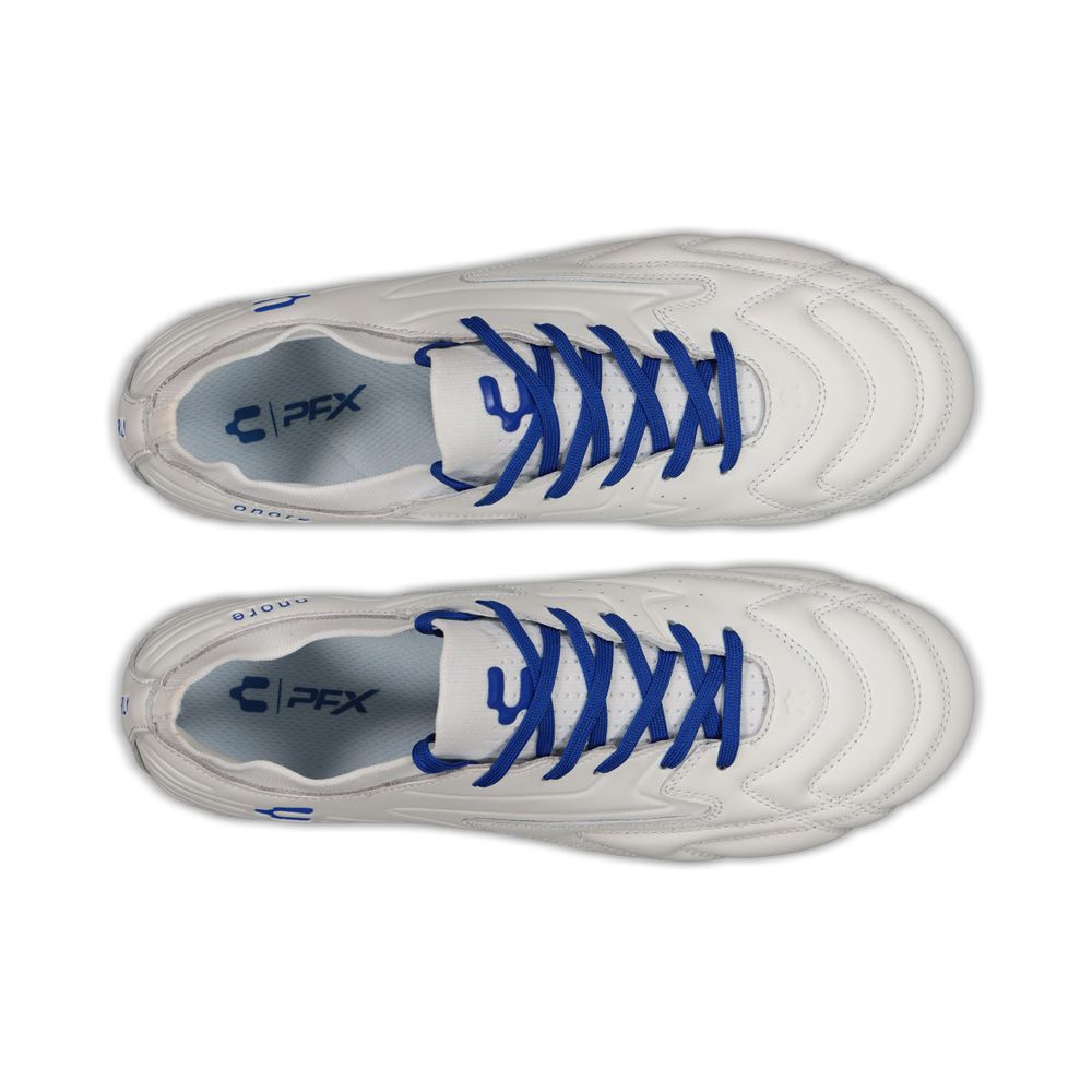 Charly Onore LT Firm Ground Soccer Cleats - White/Royal - Best Buy Soccer