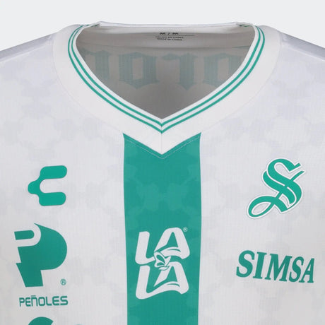 Charly Santos Away Men's Soccer Jersey 26/27 - White/Green - Best Buy Soccer