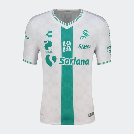 Charly Santos Away Men's Soccer Jersey 26/27 - White/Green - Best Buy Soccer