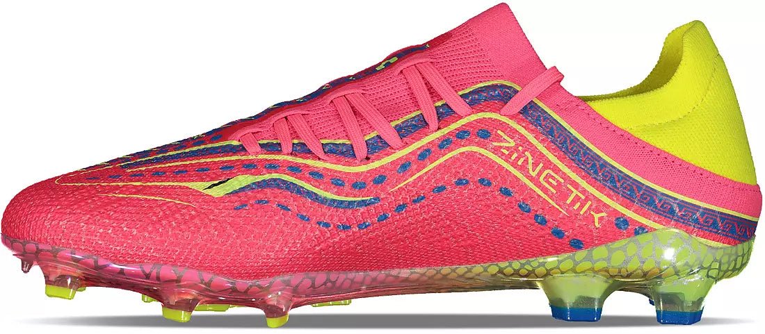Charly Zinetik 26 PFX Firm Ground Men's Soccer Cleats - Fuchsia/Yellow - Best Buy Soccer