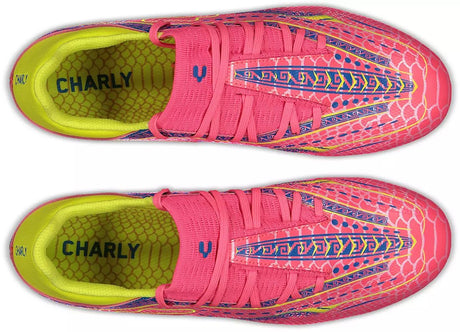 Charly Zinetik 26 Plus Firm Ground Men's Soccer Cleats -Fushia/Yellow - Best Buy Soccer