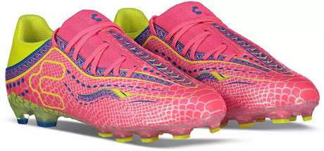 Charly Zinetik 26 Plus Firm Ground Men's Soccer Cleats -Fushia/Yellow - Best Buy Soccer