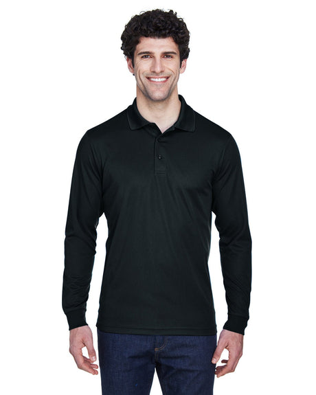 CORE365 Men's Pinnacle Performance Long - Sleeve Piqué Polo - Best Buy Soccer